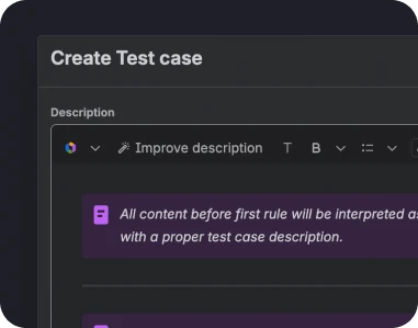 Structured test cases in Jira
