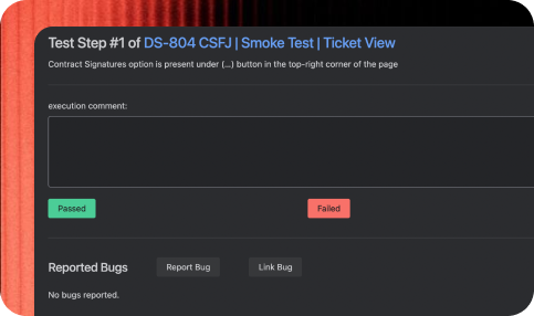Guided manual test execution in Jira