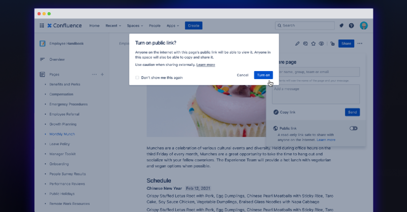 Confluence Public Links