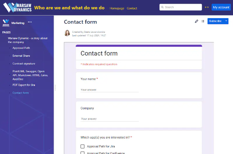 Shared Form